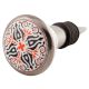 Orange And Black Ceramic Wine Stopper